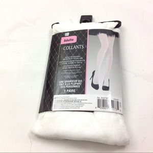 Accessories - New White Adult Leotard Dance Tights One Size Accessories - New White Adult Leotard Dance Tights One Size